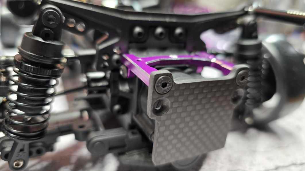Powerhobby Carbon Fiber Rear ESC Mount Red MST MRX / FRX
