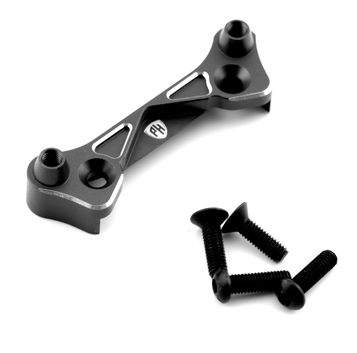 Powerhobby Aluminum Front Shock Tower Black Kyosho 1/10 Fazer Mk2