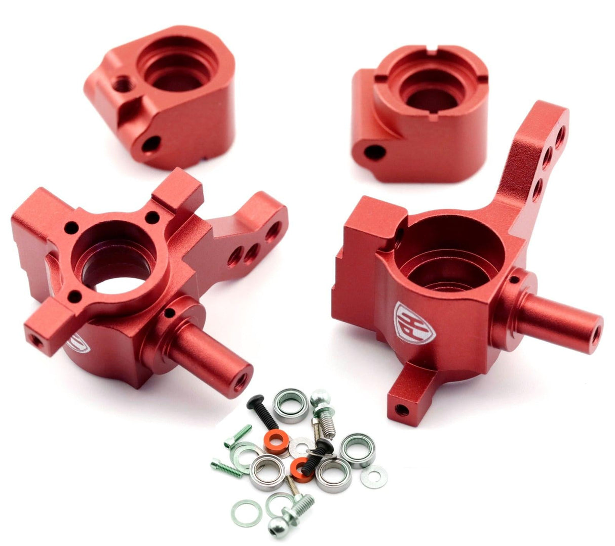 Powerhobby MB Aluminum Rear Upright Set Red MST RMX 2.0 / 2.5