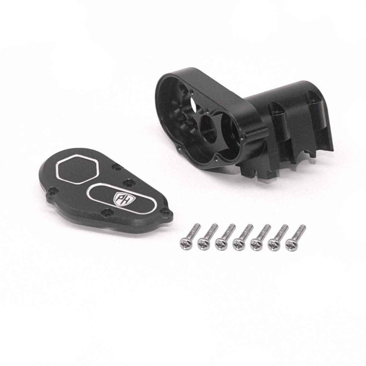 Powerhobby Aluminum Gear Box w Cover Black Axial SCX30