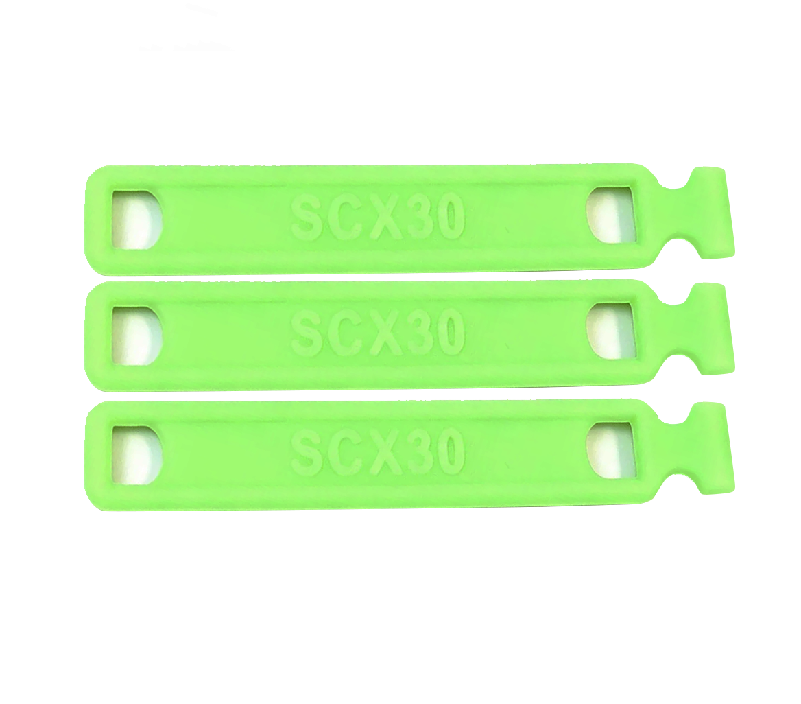 Powerhobby Battery Strap (3) Green For Axial SCX30