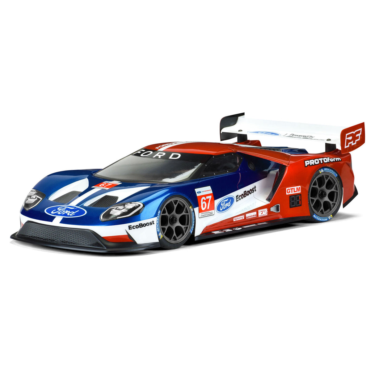 Protoform PRM155025 1/10 Ford GT LW Clear Body: 190mm Touring Car with LP shock towers
