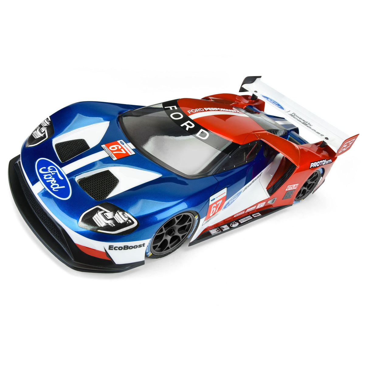 Protoform PRM155025 1/10 Ford GT LW Clear Body: 190mm Touring Car with LP shock towers