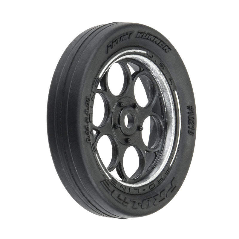 PROLINE PRO1021910 1/16 Front Runner Front Tires MTD 8mm Black/Silver (2): Mini Drag