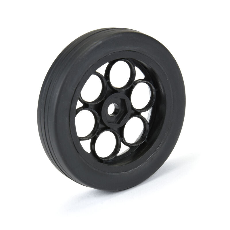PROLINE PRO1021910 1/16 Front Runner Front Tires MTD 8mm Black/Silver (2): Mini Drag