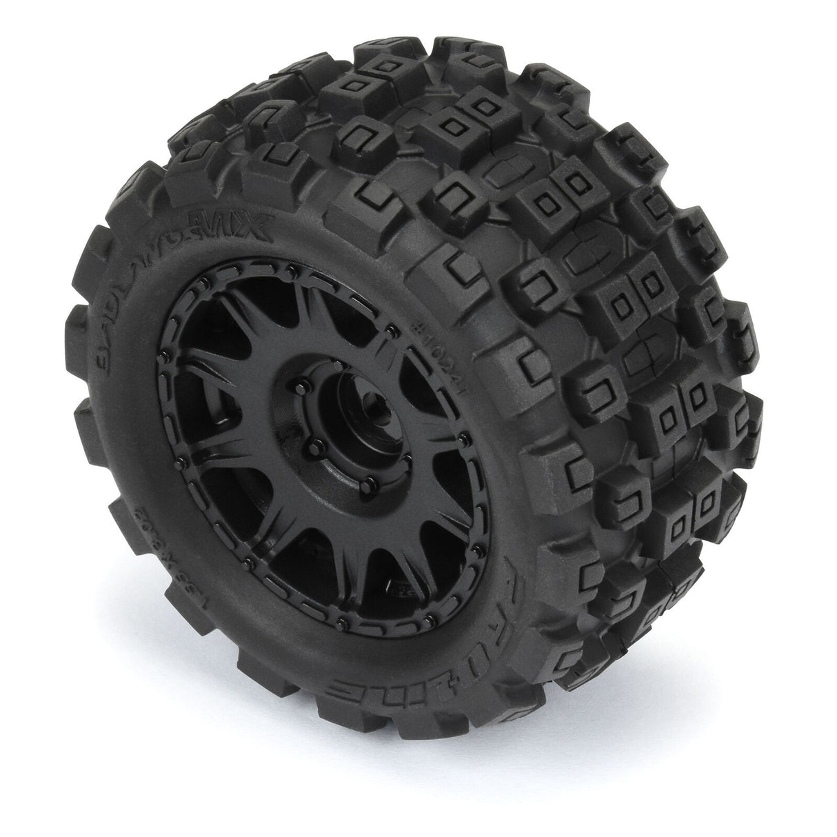 PROLINE RACING PRO10241-10 1/18 Badlands MX 1.85" F/R MTD 12mm Black Raid: Granite GROM