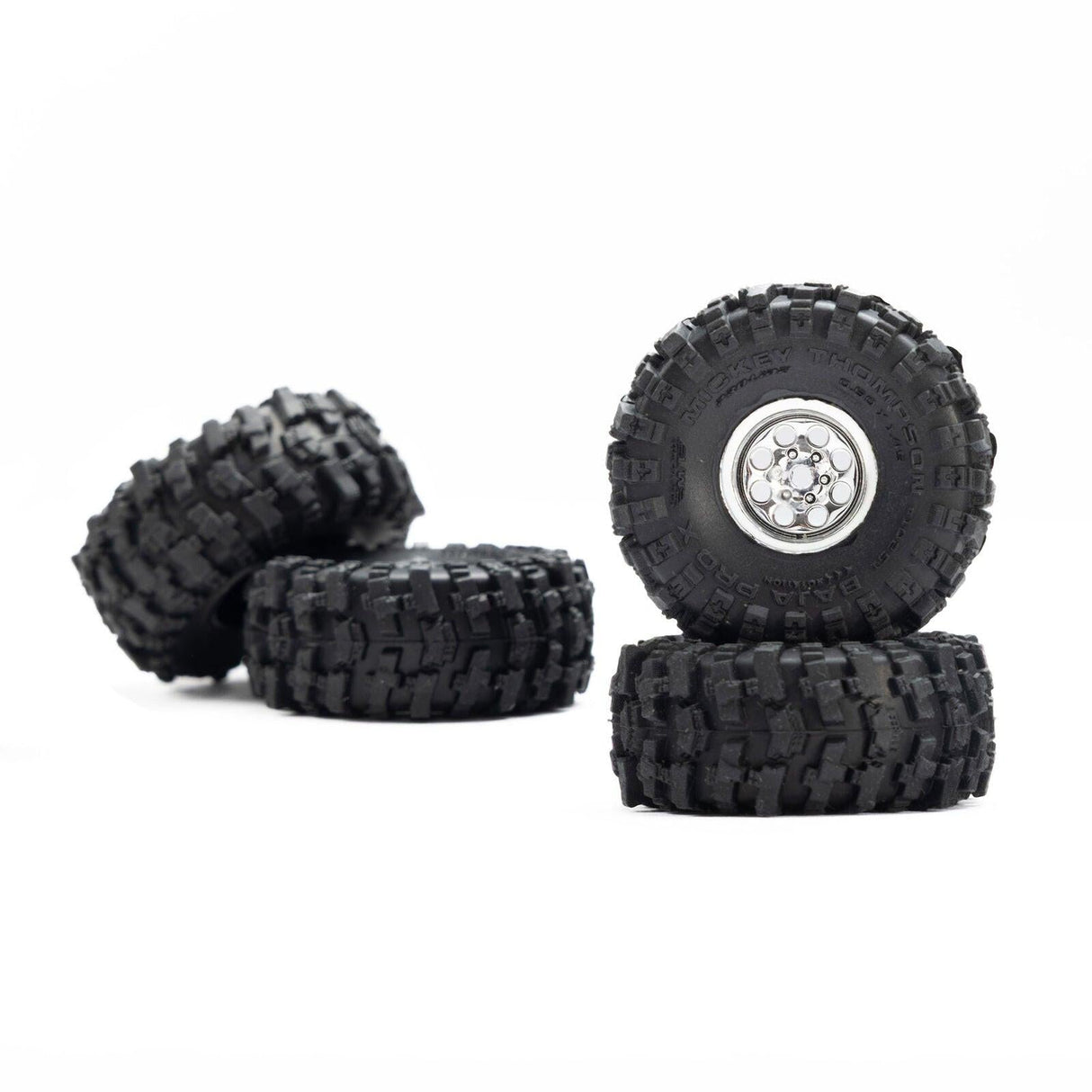 Pro-Line 1/30 Baja Pro X Mounted Chrome Beast Tires (4)Axial SCX30