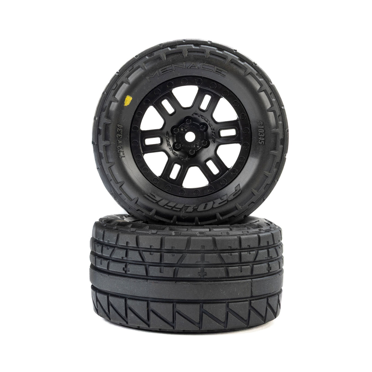 Proline PRO1034510 Menace Front/Rear Street Tires Mounted 12mm Black Split Six (2): ARRMA MINI KRATON