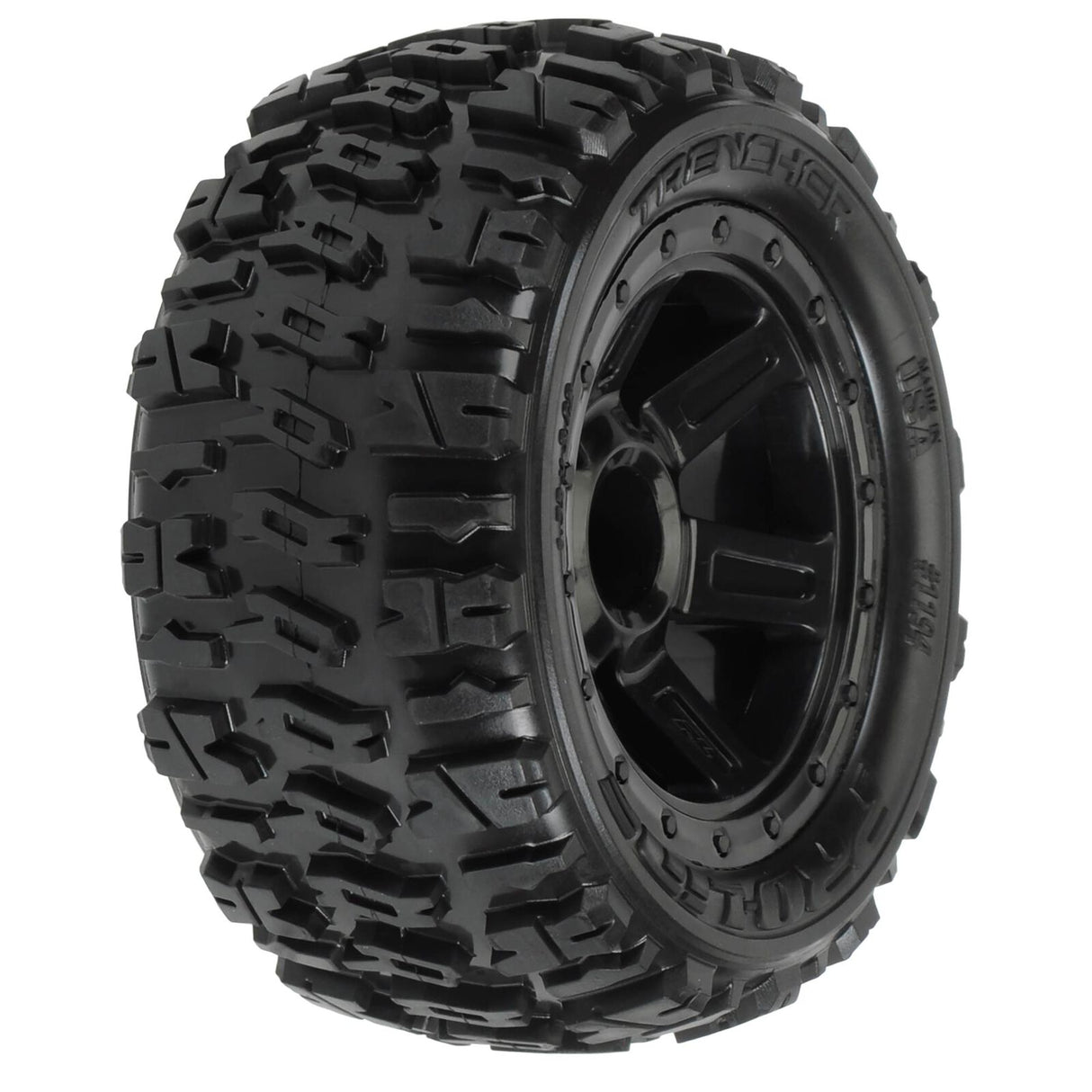 PROLINE 119411 1/16 Trencher M2 Fr/Rr 2.2" Tires Mounted 12mm Blk Desperado (2)