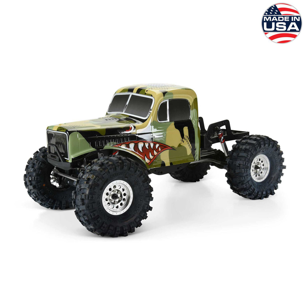 Proline PRO360620 1/10 Limited Edition Pre-Cut/Pre-Painted Comp Wagon Cab-Only Body 12.3" (313mm) Wheelbase Crawlers, Camo