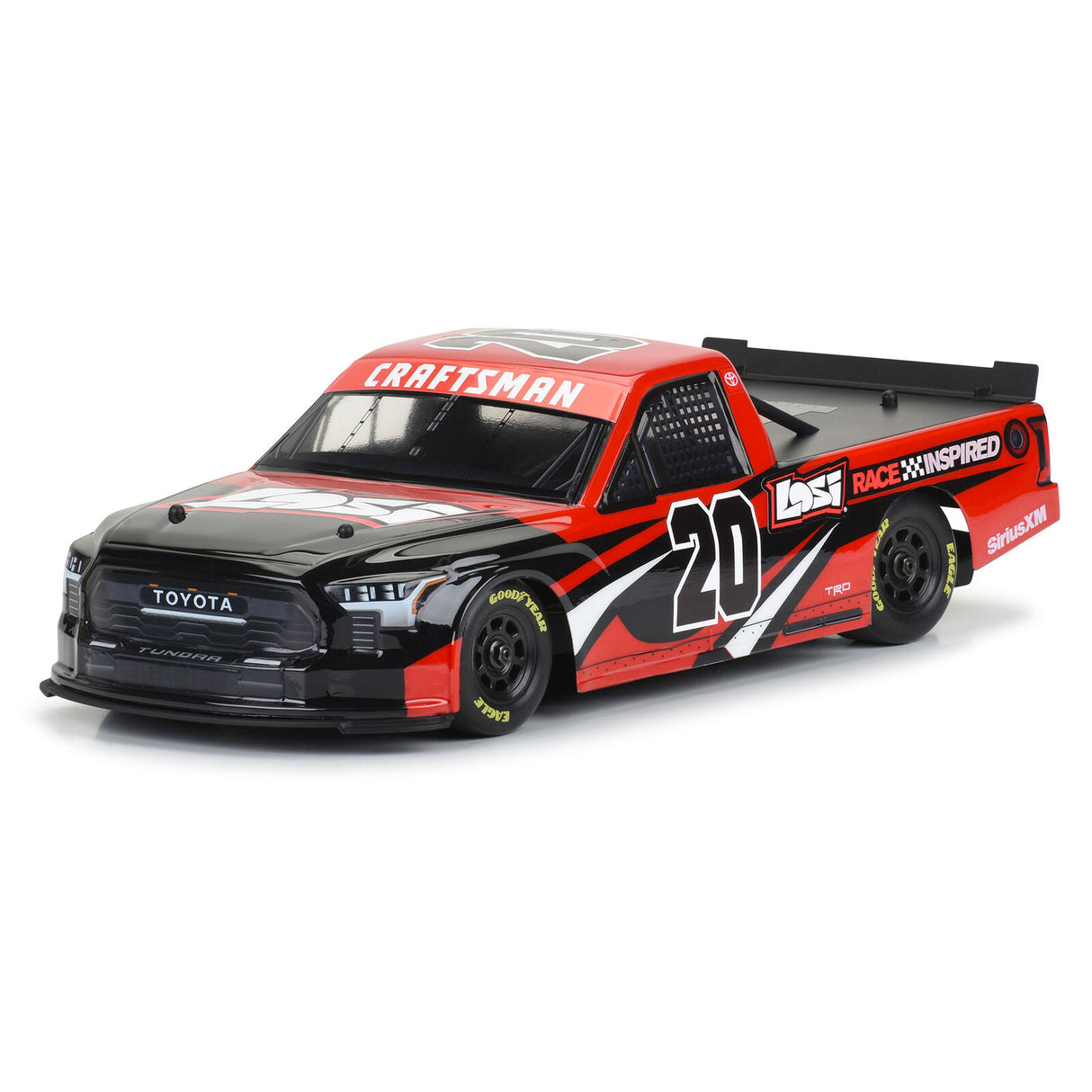 Proline PRO365500 1/12 Pre-Cut 2024 Toyota Tundra Truck Clear Body: Losi NASCAR