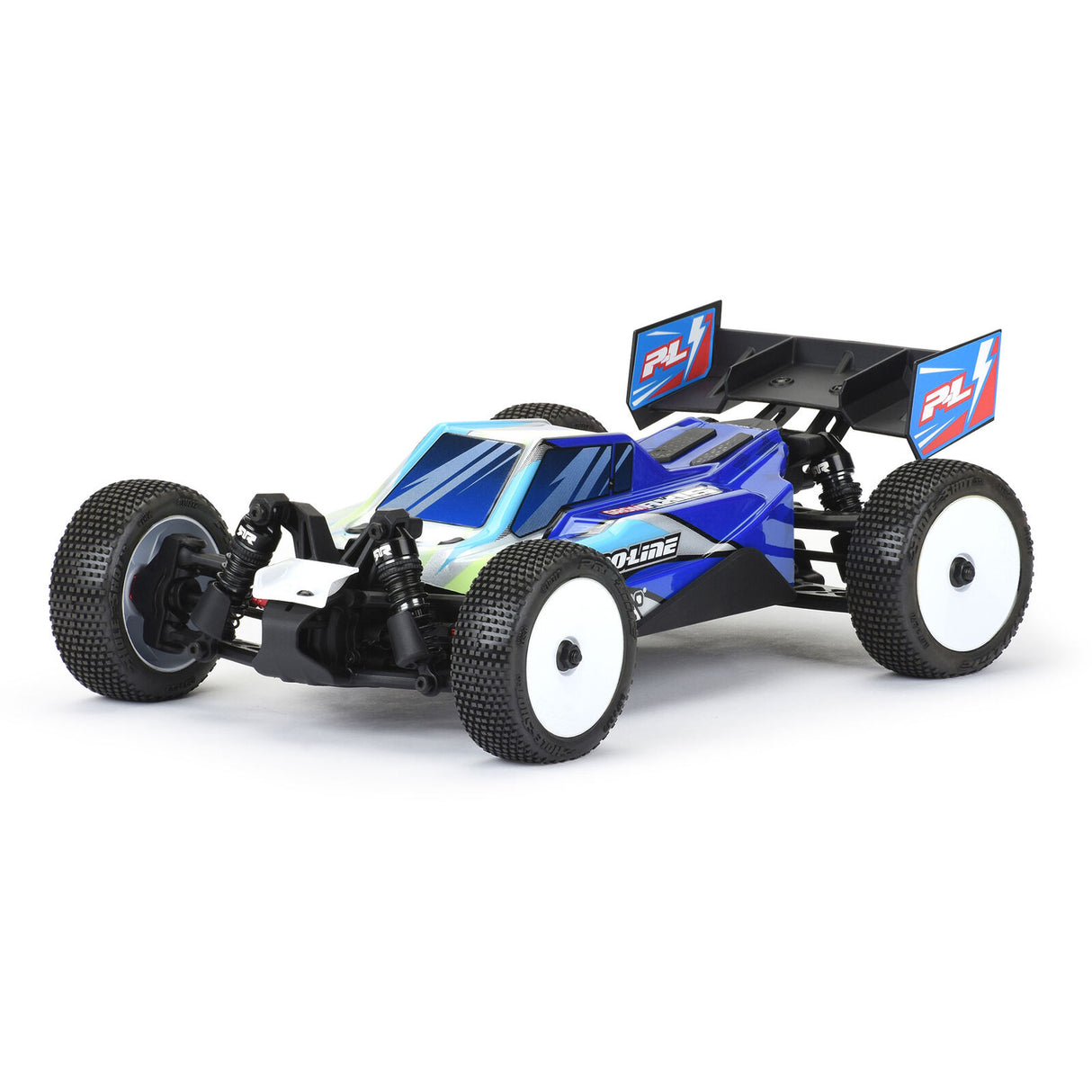 Pro-line Racing PRO367121 Limited Edition 1/14 Pre-Cut/Pre-Painted Axis Jagged (White/Blue) Body: Typhon GROM