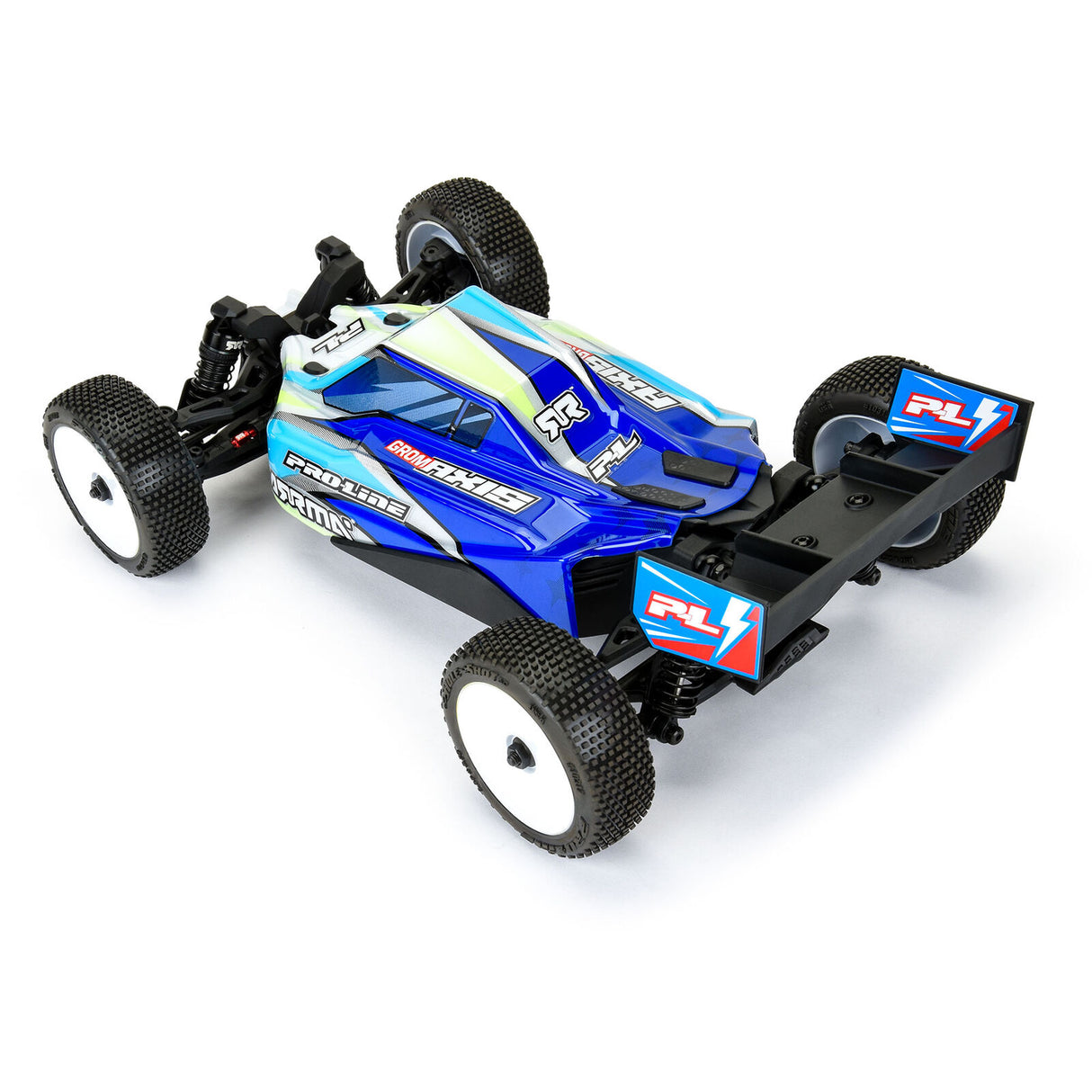 Pro-line Racing PRO367121 Limited Edition 1/14 Pre-Cut/Pre-Painted Axis Jagged (White/Blue) Body: Typhon GROM