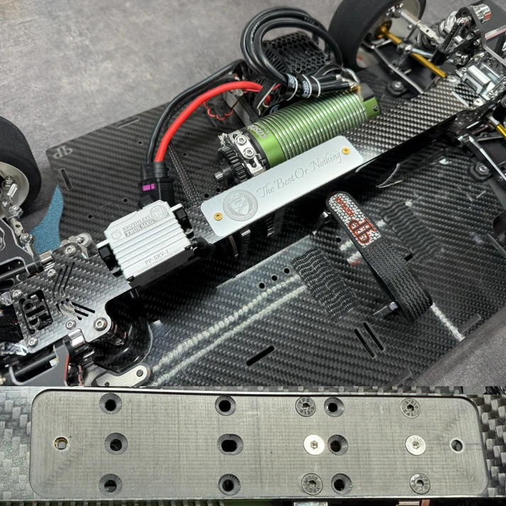 Perfect Pass Top Deck For Arrma Limitless / Infraction / Felony Center Brace Silver