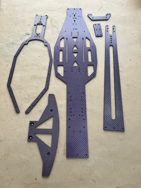 LRC LRCB412 {ORANGE} Bandito 412 Carbon Fiber Chassis Kit
