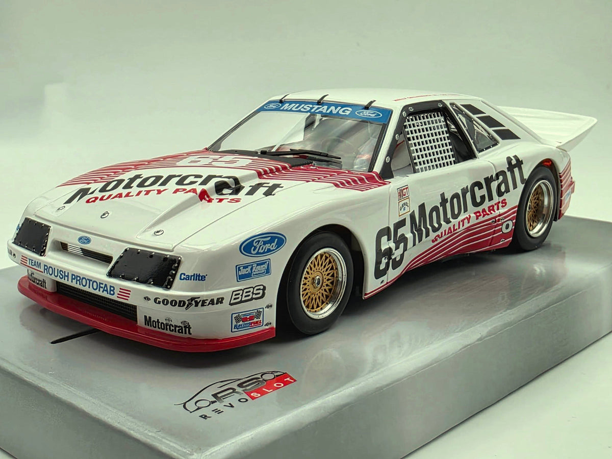 Revoslot Ford Mustang GTO Motorcraft Daytona 1985 1/32 Slot Car RS0319