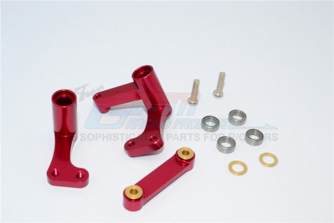 GPM RACING,TRAXXAS RUSTLER VXL BANDIT XL-5 OFF ROAD RC BUGGY ALLOY STEERING ASSEMBLY WITH BEARINGS - 1SET RUS048