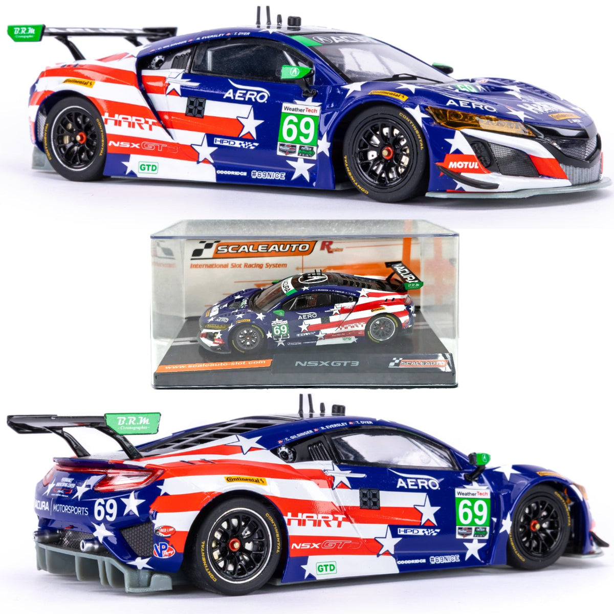 Scaleauto SC-6359R Acura NSX GT3 1/32 Slot Car R-Series Watkins Glen 2018