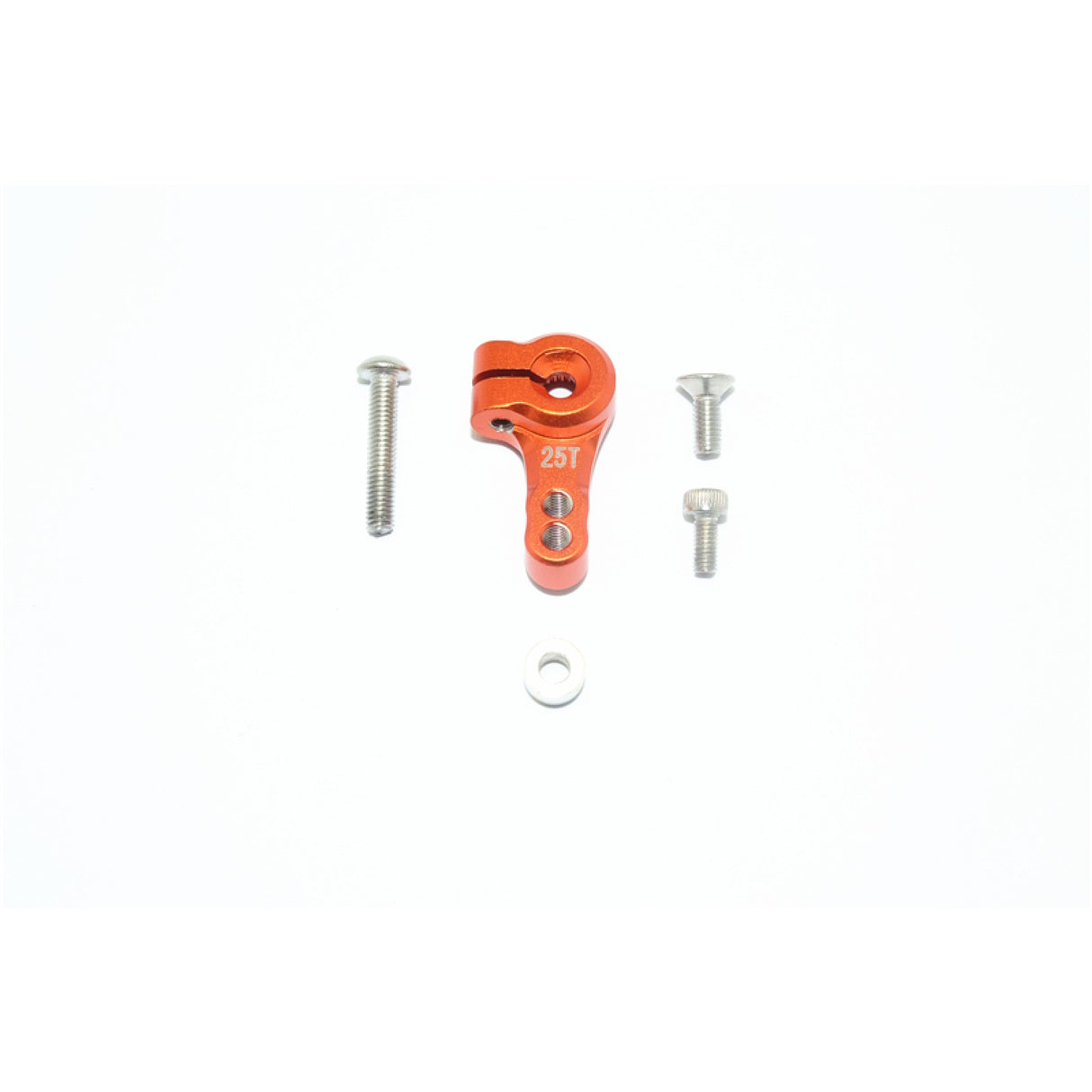 GPM RACING,TRAXXAS-SLASH ALUMINUM ADJUSTABLE 25T SERVO HORN -5PC SET SLA025TSH