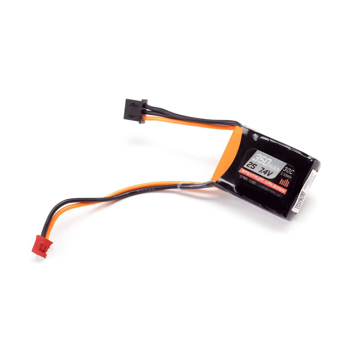 SPEKTRUM SPMX-1090 7.4V 350mAh 2S 30C LiPo Battery: PH2.0