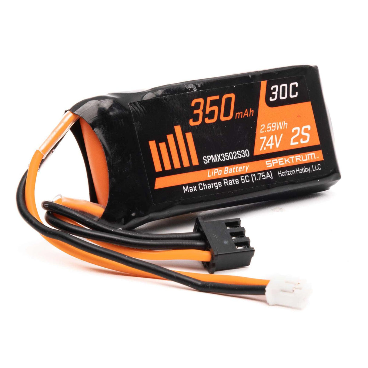 Spektrum SPMX3502S30 7.4v 350mAh 2S LiPo: PH2.0