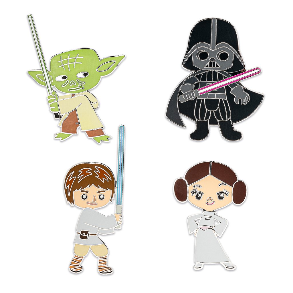 STAR WARS 4PC ENAMEL PIN SET