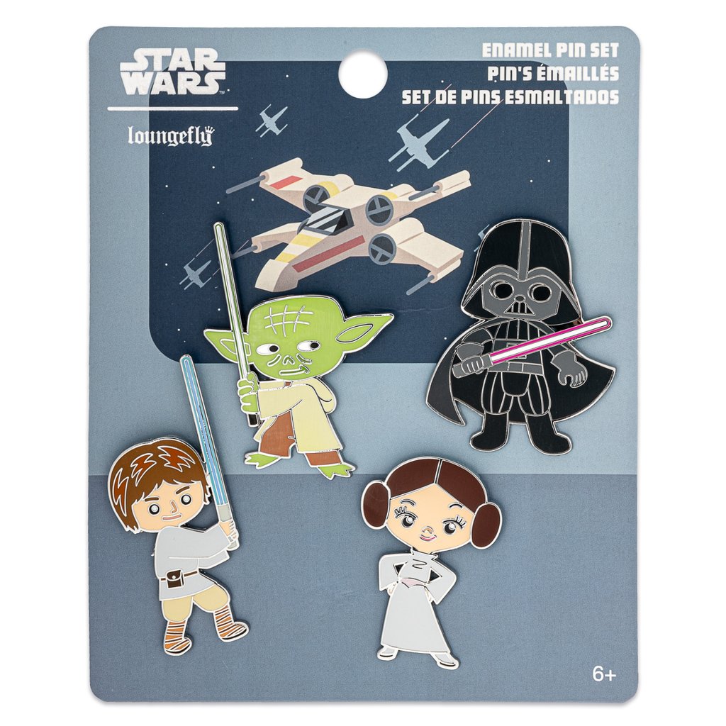 STAR WARS 4PC ENAMEL PIN SET