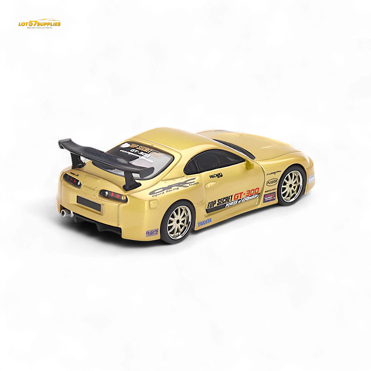 Mini-GT Toyota Supra A80 Top Secret Gold 1:64