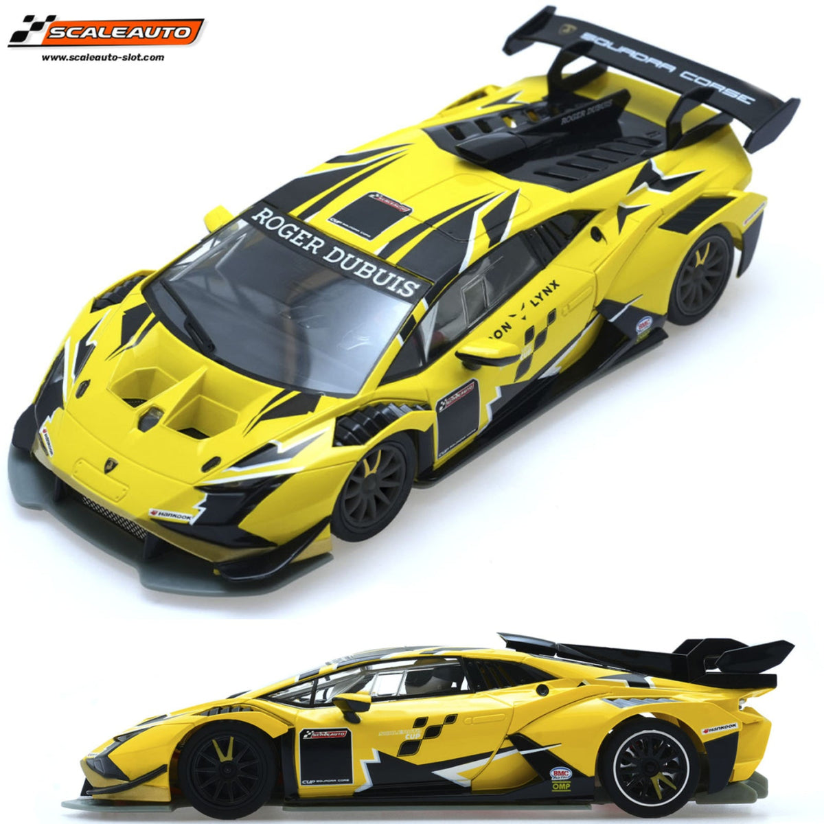 Scaleauto Lamborghini Super Trofeo EVO2 Cup Yellow 1/32 Slot Car SC-6427C