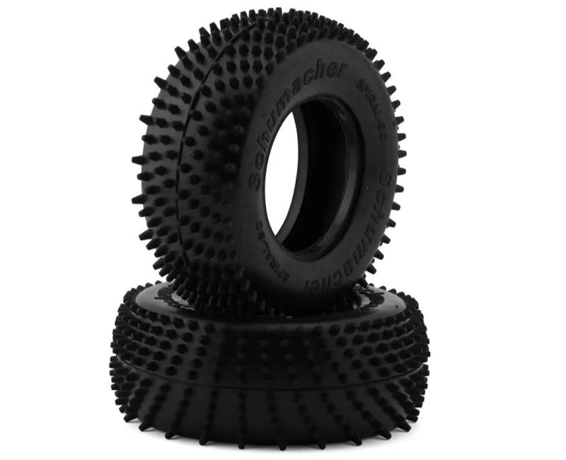 Schumacher U6800 Spiral Pin Short Course Truck (2) Tires (Silver)