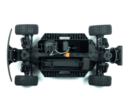 ARRMA ARA2104T2 MOJAVE GROM MEGA 380 Brushed 4X4 Small Scale Desert Truck RTR with Battery & Charger, Blue/White