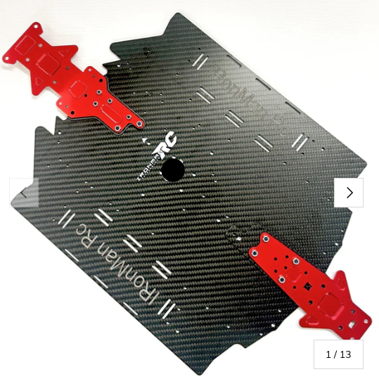 IRonManRc 1/7 Arrma Felony & Infraction 3K Carbon Fiber Wide Chasis