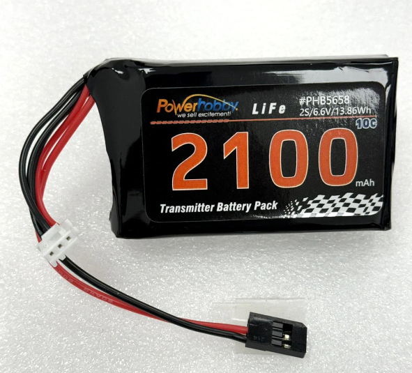 Powerhobby LiFe 6.6V 2100mah Futaba Transmitter Battery Pack