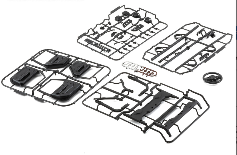 Killerbody Jeep Gladiator 1/10 Rock Crawler Hard Body Kit (White) (313mm Wheelbase)