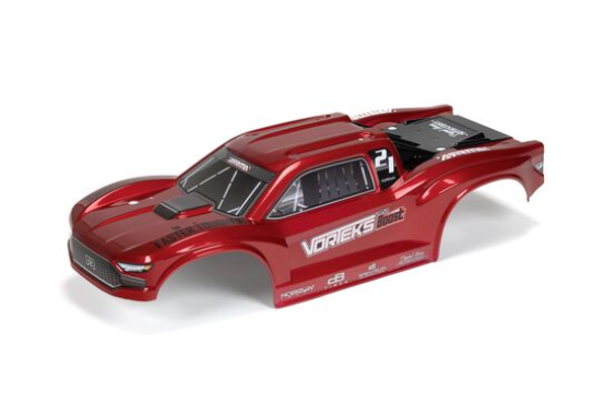 ARRMA 1/10 VORTEKS 4X2 Painted Decaled Trimmed Body Red