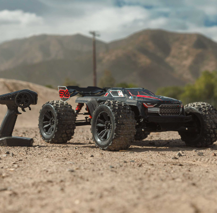 ARRMA ARA8708V6T1 1/8 KRATON 6S EXB 4X4 RTR Brushless Speed Truck, BLACK
