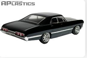 APlastics 1/10 SCALE Impala 67 4dr CLEAR BODY