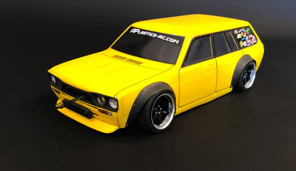 APlastics 1/10 SCALE Datsun 510 wagon widebody CLEAR BODY
