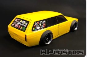 APlastics 1/10 SCALE Datsun 510 wagon widebody CLEAR BODY