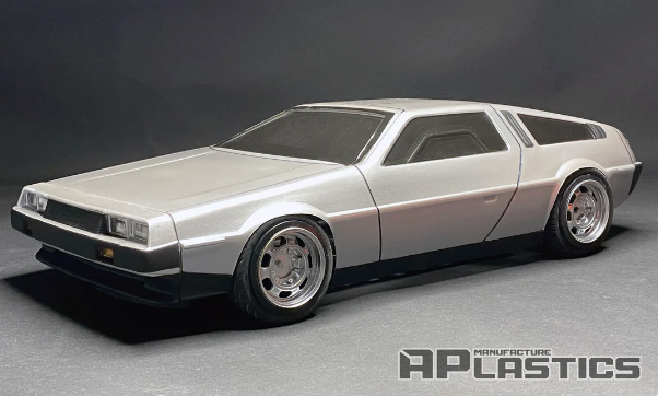 APlastics 1/10 SCALE DELOREAN DMC12 CLEAR BODY