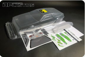 APlastics 1/10 SCALE DELOREAN DMC12 CLEAR BODY