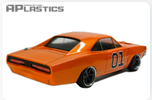 APlastics 1/10 SCALE DODGE CHARGER 1969 CLEAR BODY