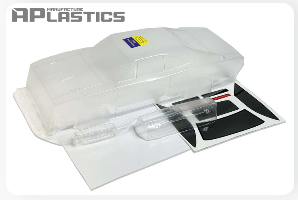 APlastics 1/10 SCALE DODGE CHARGER 1969 CLEAR BODY