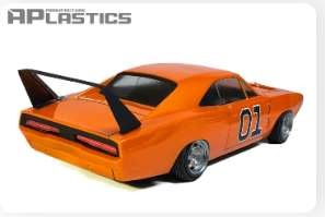 APlastics 1/10 SCALE DODGE DAYTONA 1969 CLEAR BODY