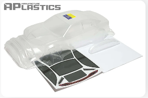 APlastics 1/10 SCALE Charger SRT 2022 Wide CLEAR BODY