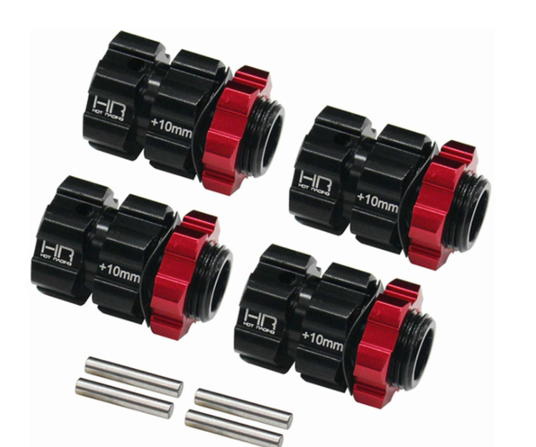 HOT RACING AON117X10 Aluminum 17mm Hex Hubs 10mm Offset: ARRMA 6S BLX