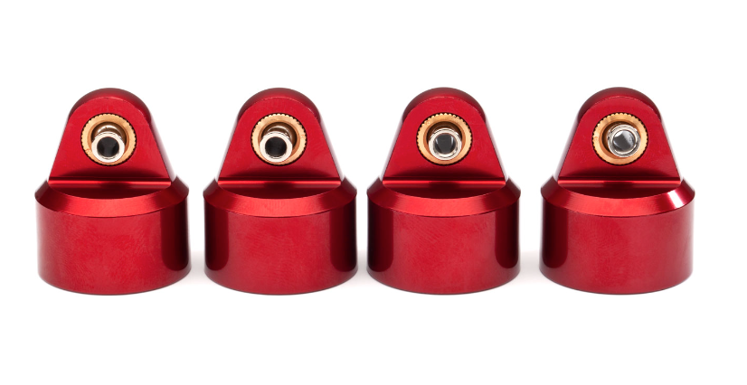 TRAXXAS 8964R SHOCK CAP ALUM GT-MAXX RED