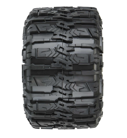 PROLINE RACING 1/8 Trencher HP BELTED F/R 3.8" MT Tires Mounted 17mm Black Raid (2)