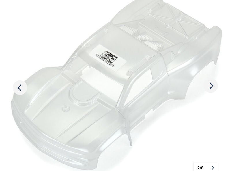 PROLINE RACING 1/16 Pre-Cut 2019 Chevy Silverado Trophy Truck Clear Body: GROM