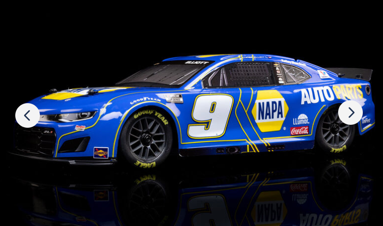 LOSI 1/12 NASCAR RC Racecar Chase Elliot No. 9 NAPA 2025 Chevrolet Camaro ZL1 2S AWD RTR Brushed On-Road (Battery & Charger Included)